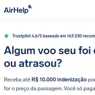 Tela do concorrente Airhelp
